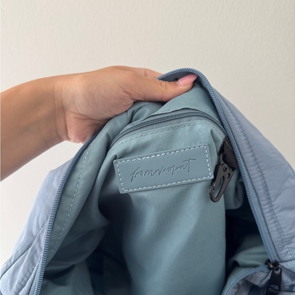 FREE PEOPLE NWT Plush Power Caryall Bag in Blue - Picture 9 of 11